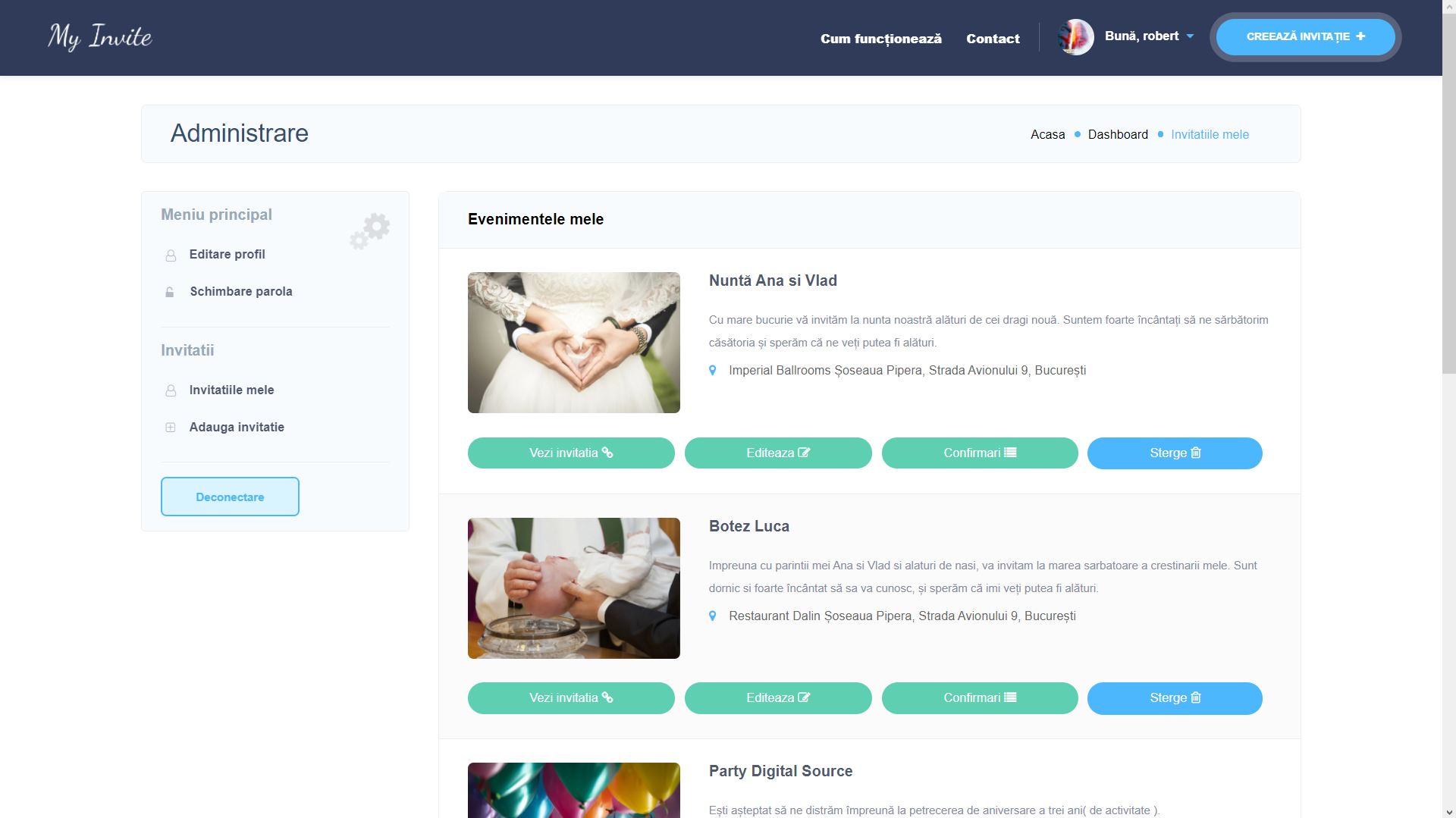 formular de rezervare pe belle event
