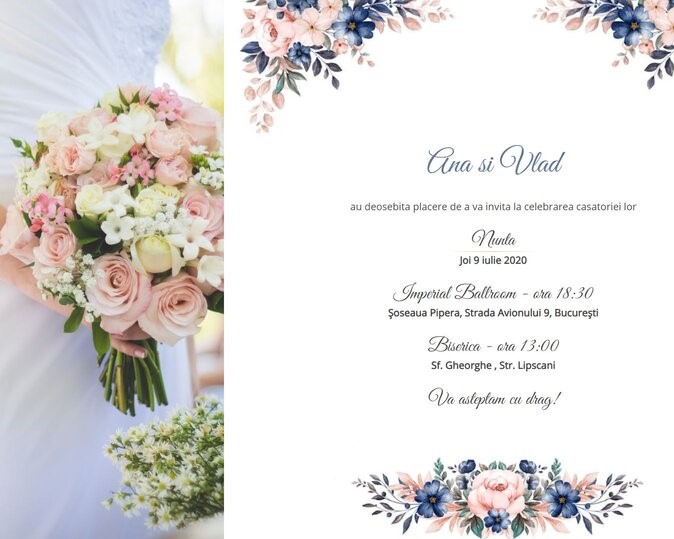 Invitatie Blossom
