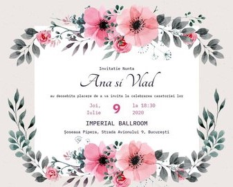 Invitatie Floral