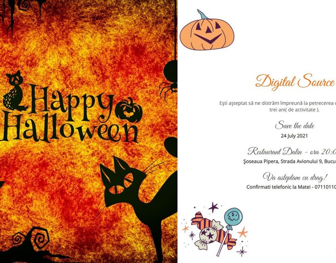 Invitatie Happy Halloween